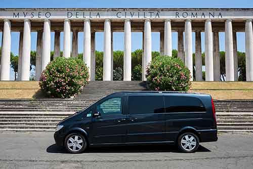 Mercedes Viano MiniVan. Rome, Italy.