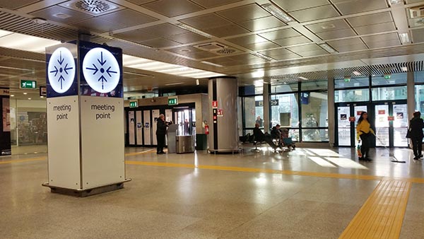 Fiumicino airport meeting point