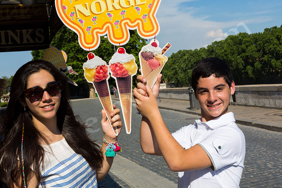 Ice cream gelato picture in Rome