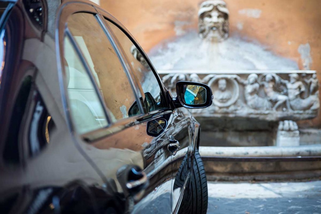 Car Driver Rome service. Chauffeured limousine. 