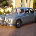 Jaguar mk2 wedding car in Rome Italy for weddings