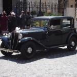 Antique Italian wedding car Lancia Augusta