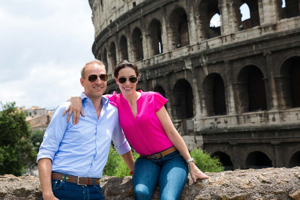 Portrait image at the Roman Colosseum