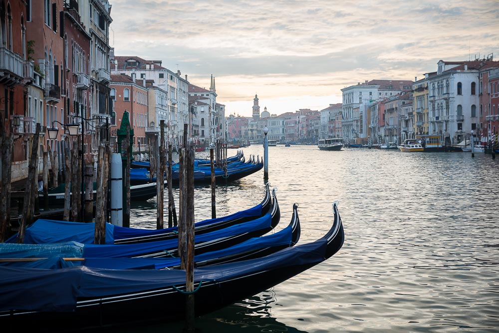 Early morning Venice canals.