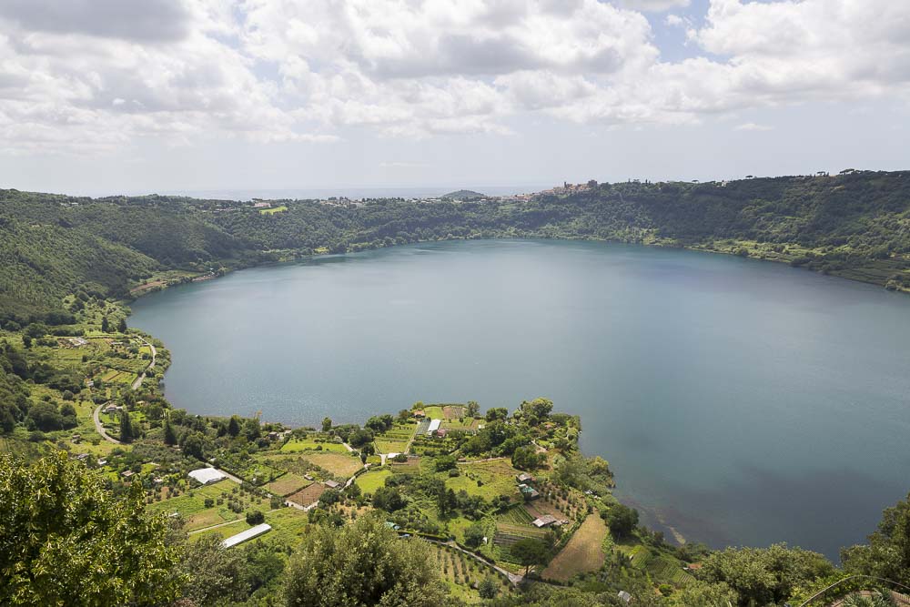 Lago di Nemi. Seen from above.