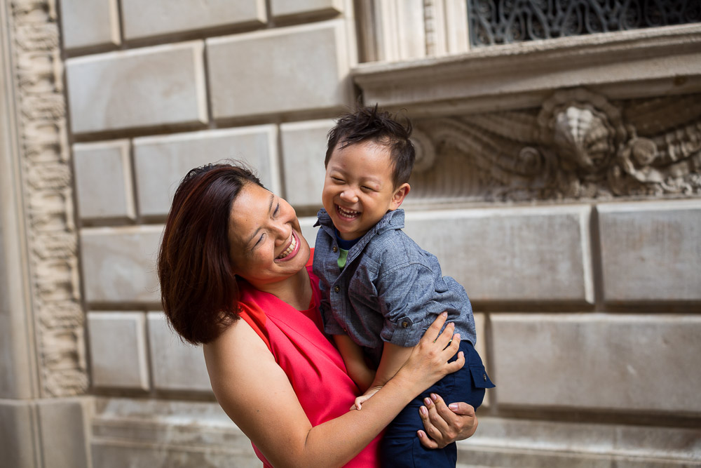 Fun and good time during a photo tour family session 