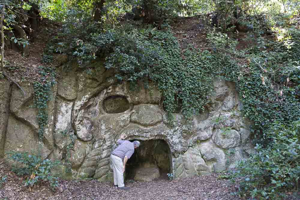 Looking into the Bacco rock carving