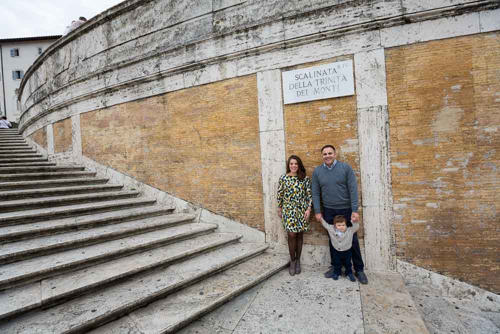 Piazza di Spagna family vacation photos