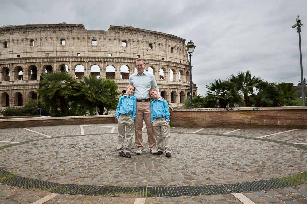 Portrait father sons