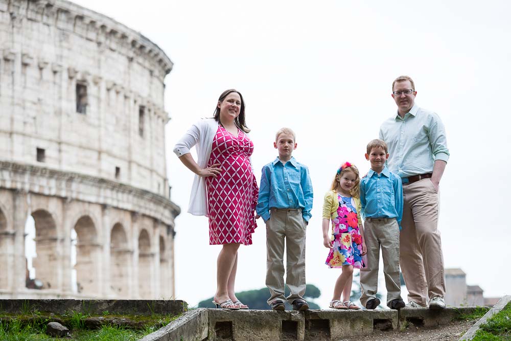 Final group photo at the Colosseum