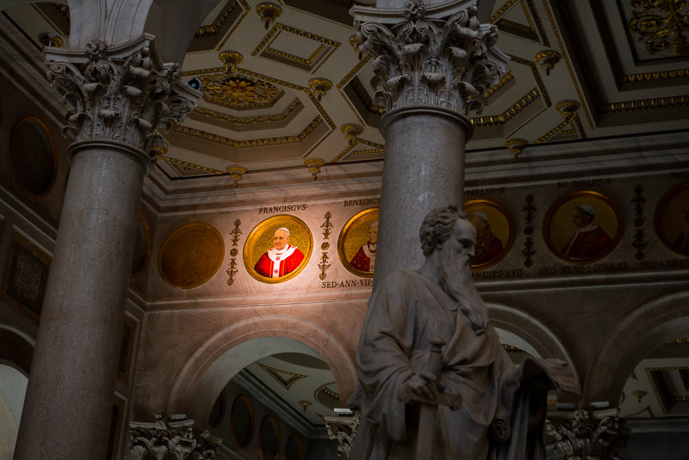 Active pope mosaic inside Saint Paul's Cathedral