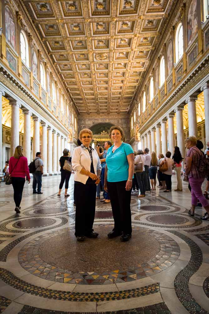 Inside Santa Maria Maggiore Cathedral