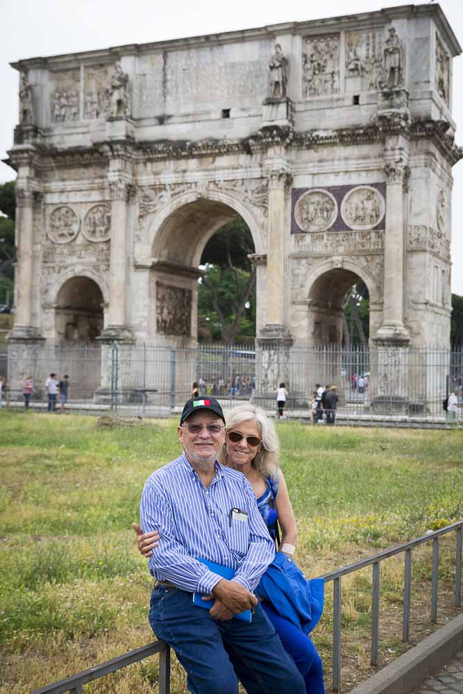 Arco di Costantino sitting down portrait