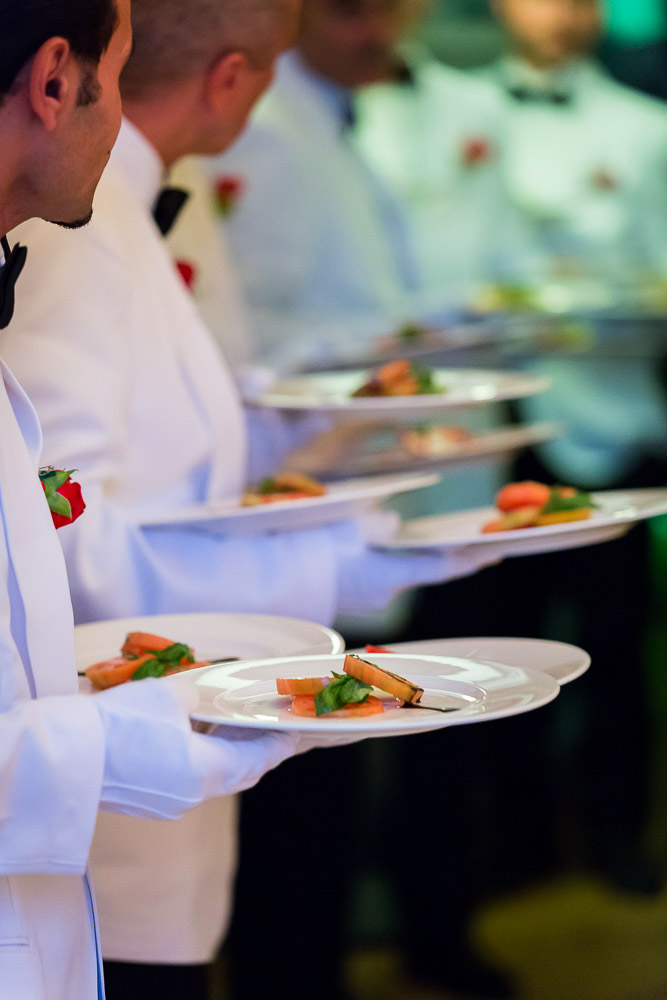 Waiters ready to serve