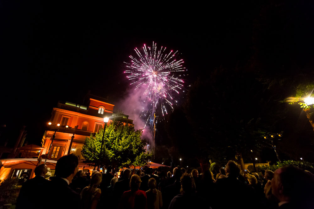 Fireworks in the night sky