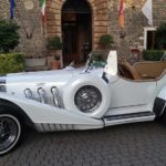 Excalibur Phaeton III white 1976 wedding car antique