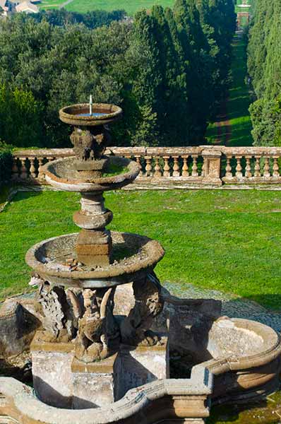 Water fountain in the castelli romani area of Rome