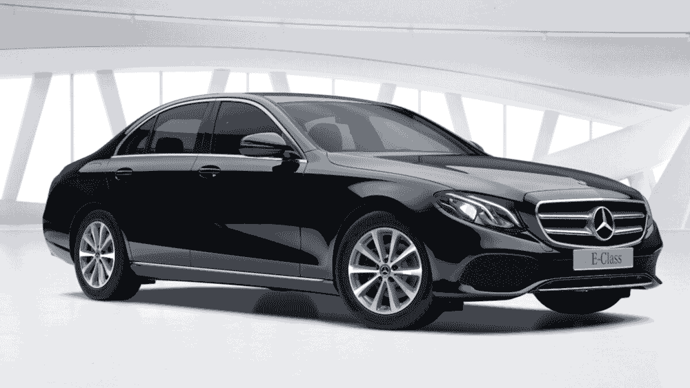 E class 220 Avantguard sedan exterior black